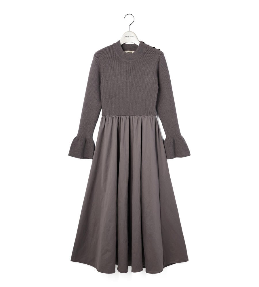 共布ベルトつきドッキングワンピース ブルーレーベル サイズ38｜ワンピース 