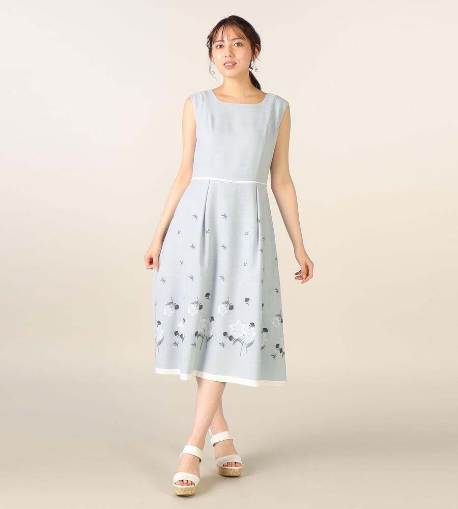 LAISSE PASSE PREMIUM LINE》リリー刺繍ワンピース｜ワンピース 