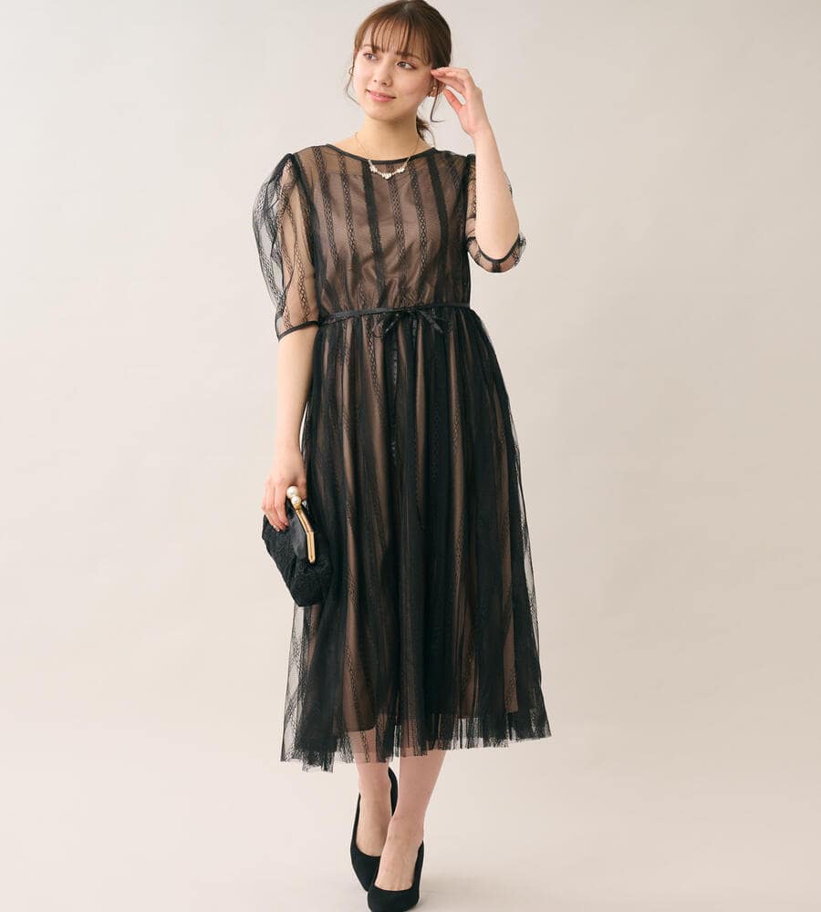 レッセパッセ／パーティードレス LAISSE PASSE 【レッセ・パッセ】《お呼ばれドレス》スタンド