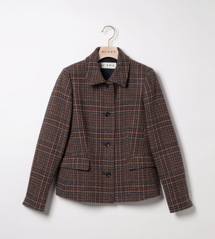 美品　SCAPA スキャパ　ハリスツイード　パッチワーク　ウールジャケット　L ハリスツイードジャケット｜ジャケット・ブルゾン｜LSTOCKROOM(エル