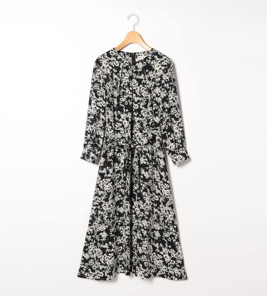 今期　現在販売中　SCAPA シックフラワープリント ワンピース Lサイズ】シックフラワープリントワンピース｜ワンピース