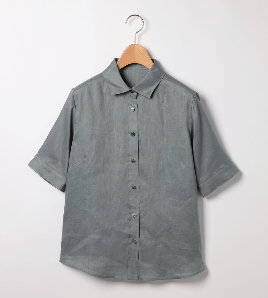 SCAPA Lサイズ / スキャパエルサイズ ウォッシュリネンブラウス Lサイズ】ウォッシュリネンブラウス｜シャツ・ブラウス