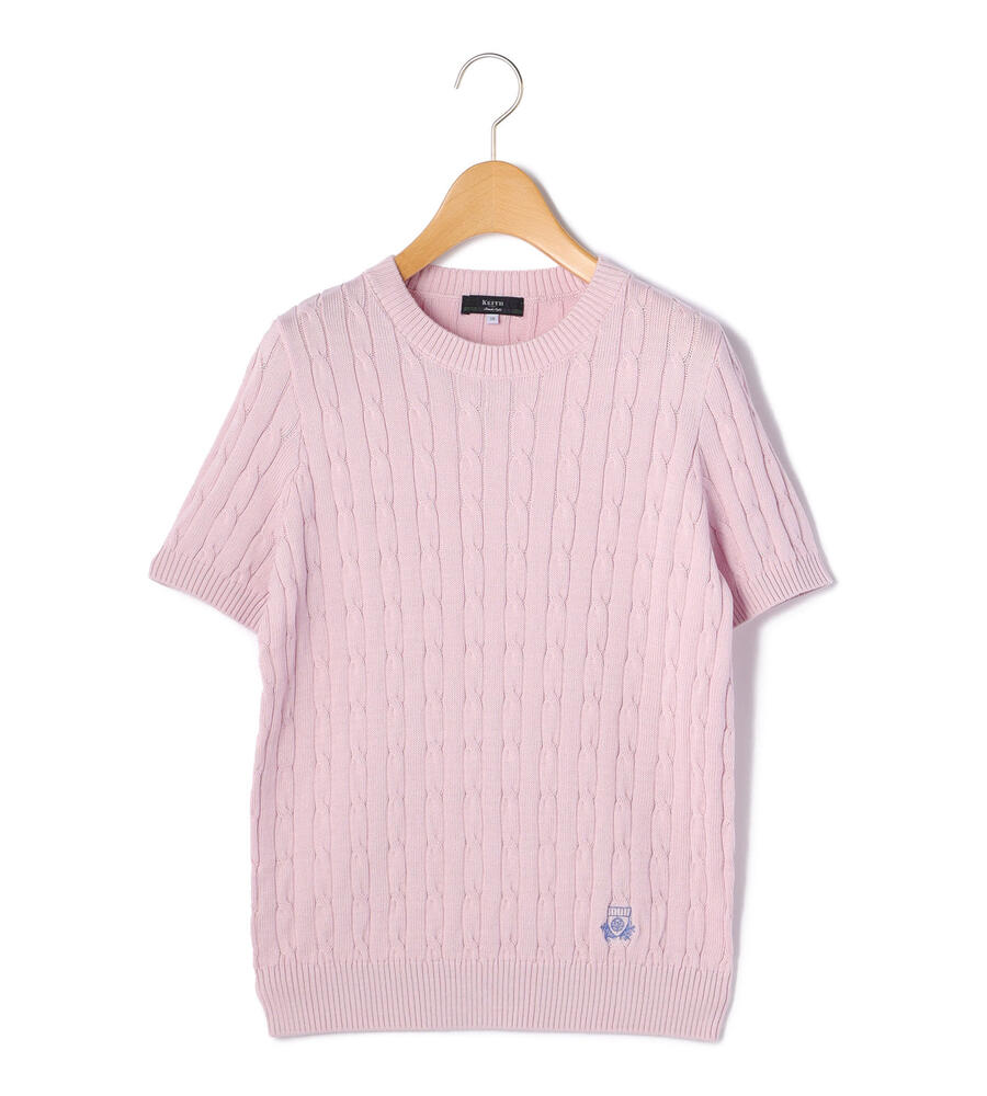 コットンケーブル 半袖ニット｜ニット｜LSTOCKROOM(エルストックルーム 